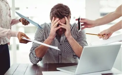 employee suffering burnout