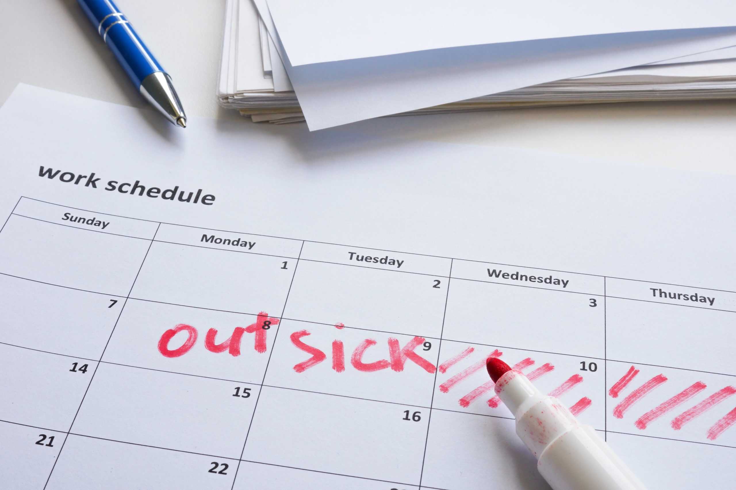 Handling disciplinary hearings where the employee goes off sick